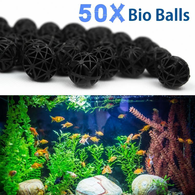 Aquarium Plants Book - 50Pcs 16mm Aquarium Bio Filter Balls