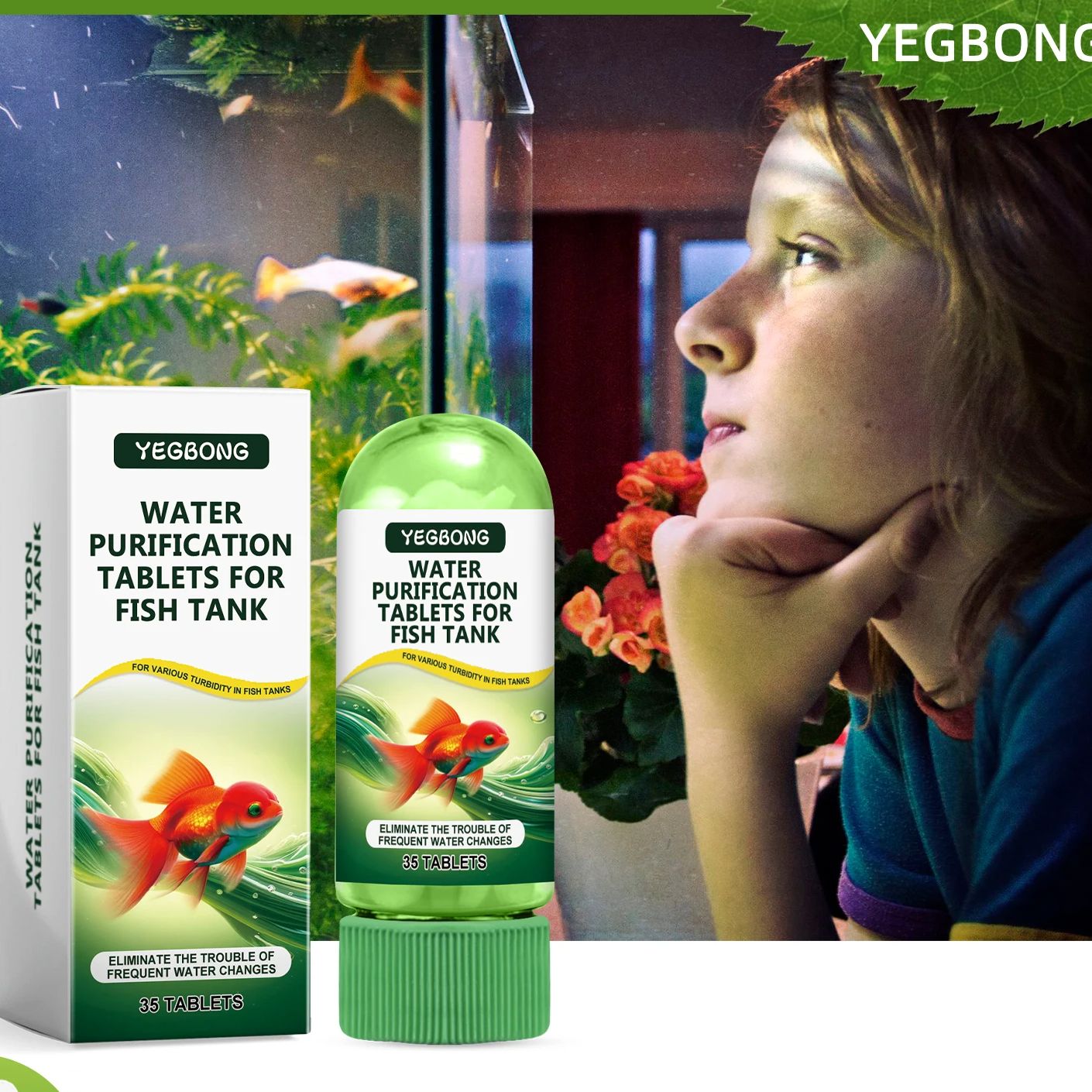 Aquarium Plant Vitamins - Aquarium Water Purifier Tablets for Fish