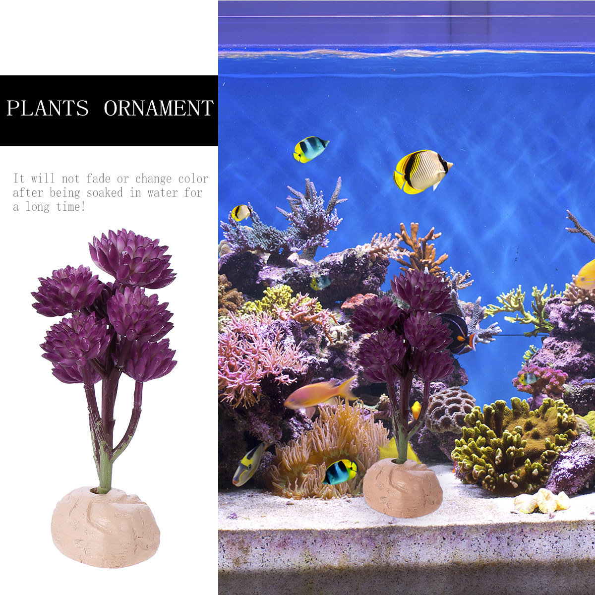 7-Head Lotus Simulated Aquatic - огляд і ціна Non Planted Aquarium Fish