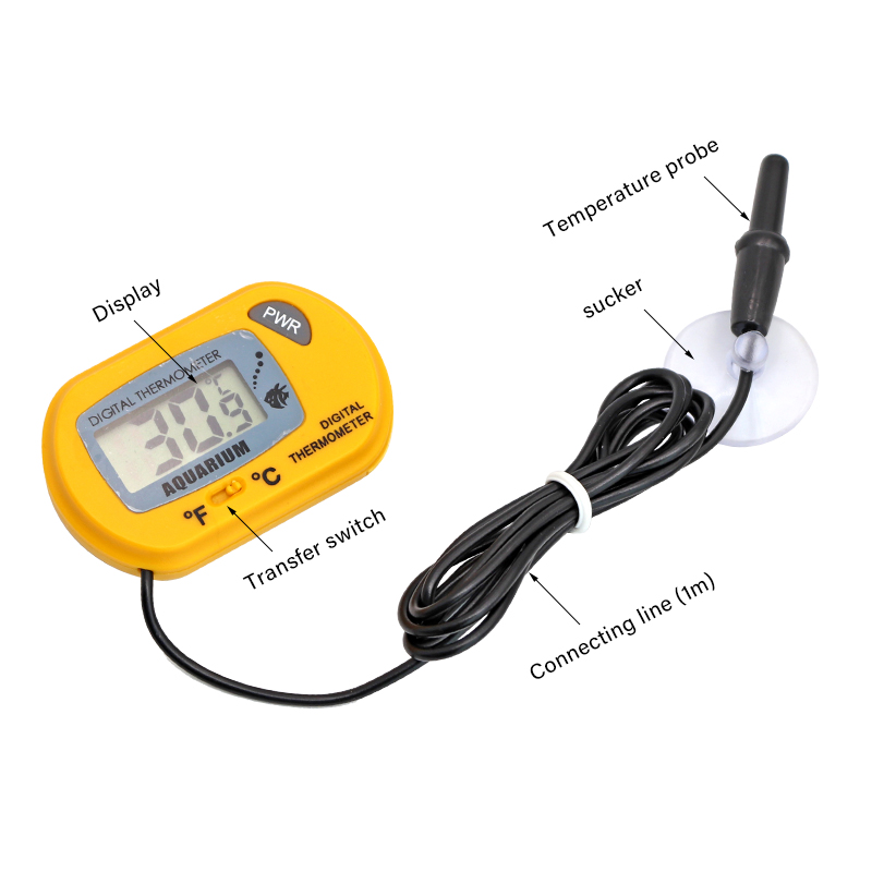 Fish Tank Thermometer LCD Digi - огляд і ціна Planted Aquarium Temperature