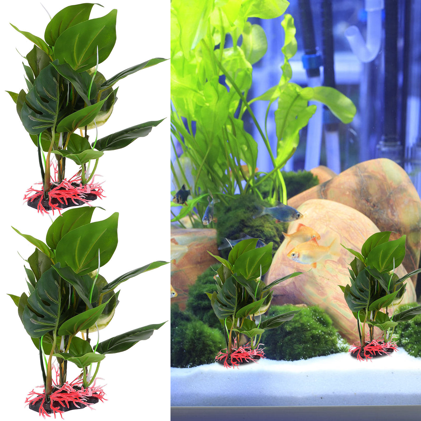 Lifelike Artificial Green Plan - огляд і ціна Non Planted Aquarium Fish