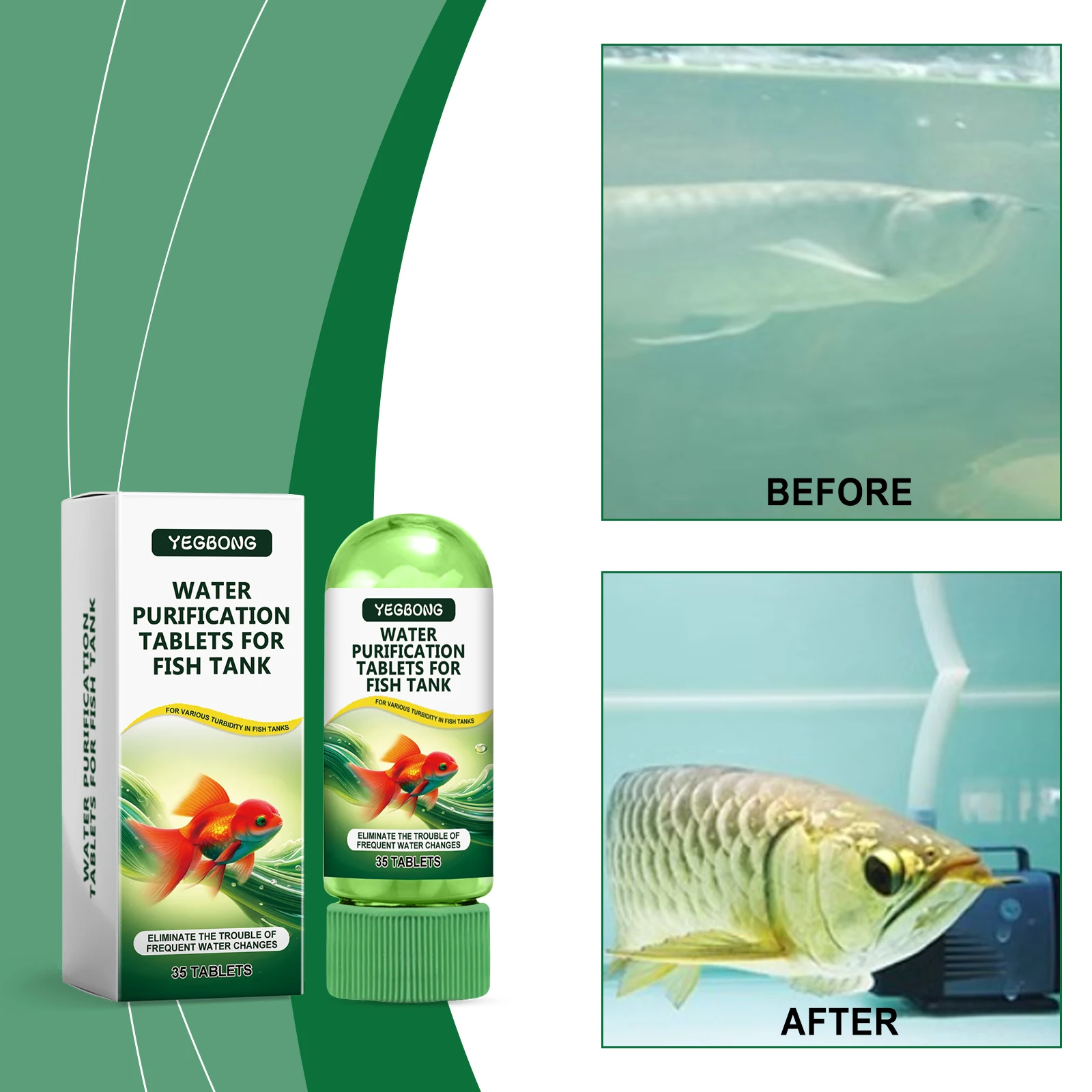 Aquarium Water Purifier Tablet - огляд і ціна Aquarium Plant Vitamins