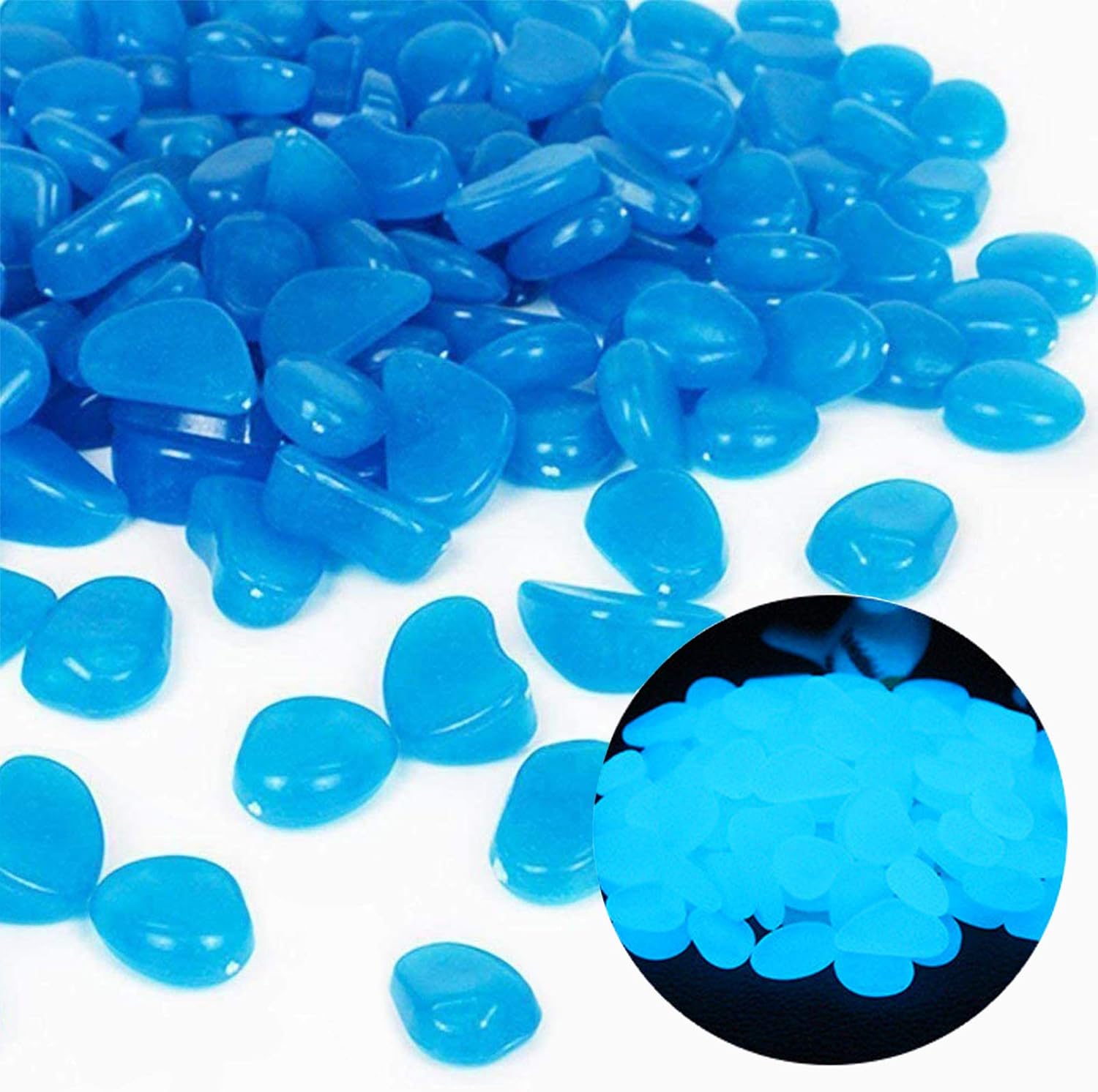 Fish Tank Rocks Glow Blue Pebb - огляд і ціна Aquarium Plants Book
