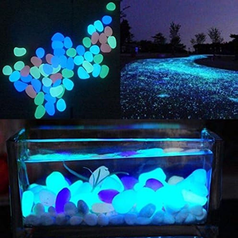 Fish Tank Rocks Glow Blue Pebb - огляд і ціна Aquarium Plants Book