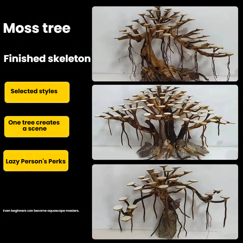 Aquarium Landscaping Moss Tree - огляд і ціна Aquarium Plants Book