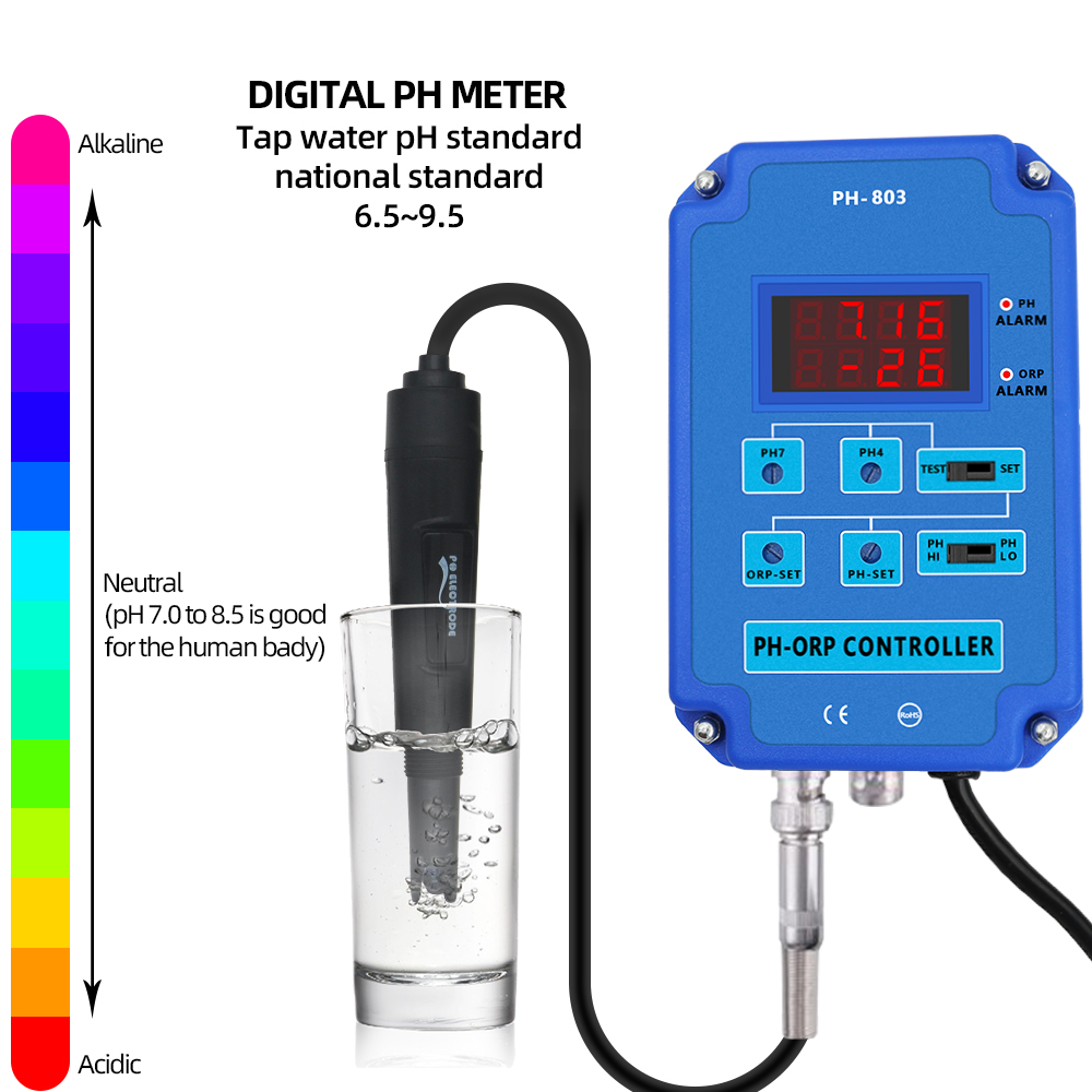 PH-803 Digital 2&1 PH ORP Redo - огляд і ціна Planted Aquarium Ph