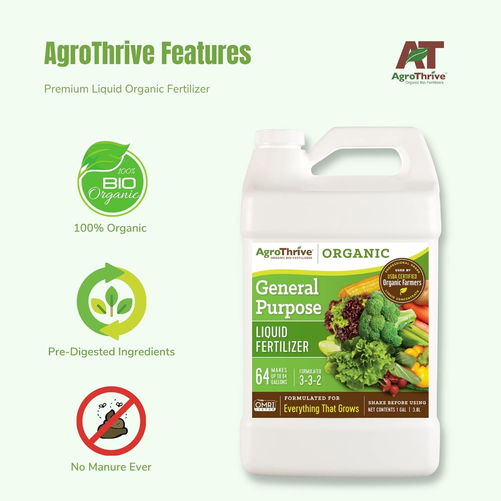 AgroThrive All Purpose Organic - огляд і ціна Liquid Fertilizer All In