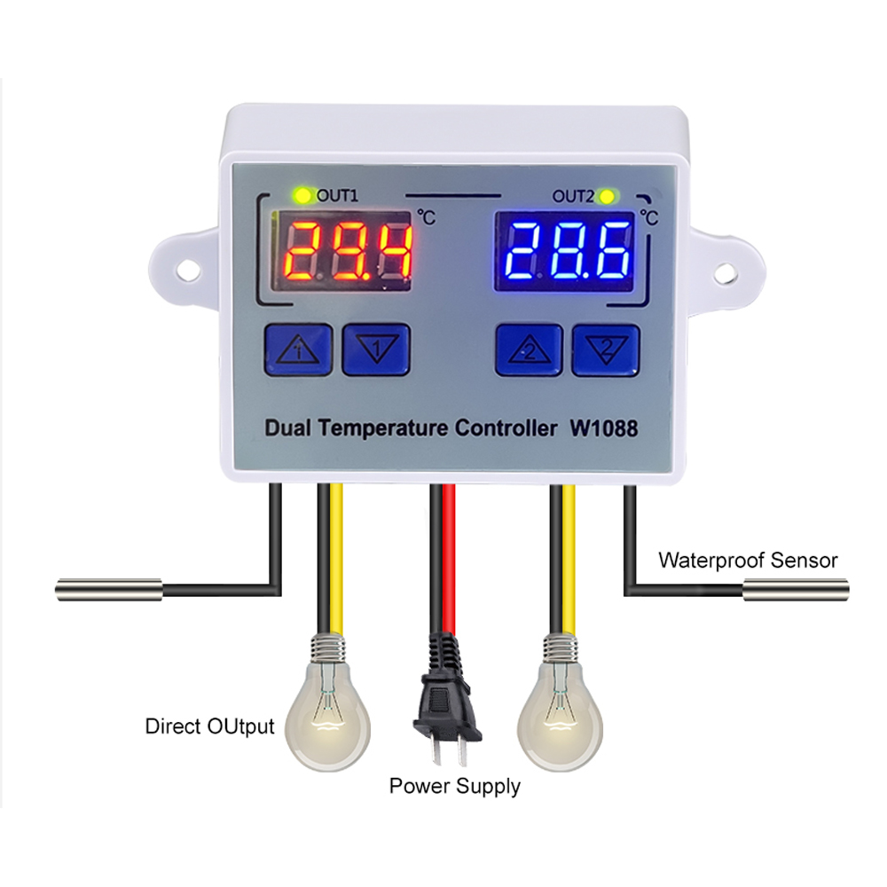 W1088 Dual LED Digital Tempera - огляд і ціна Planted Aquarium Temperature