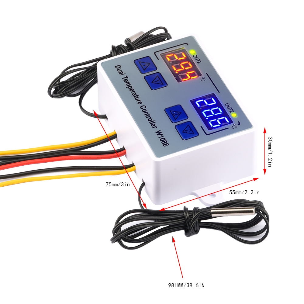 W1088 Dual LED Digital Tempera - огляд і ціна Planted Aquarium Temperature